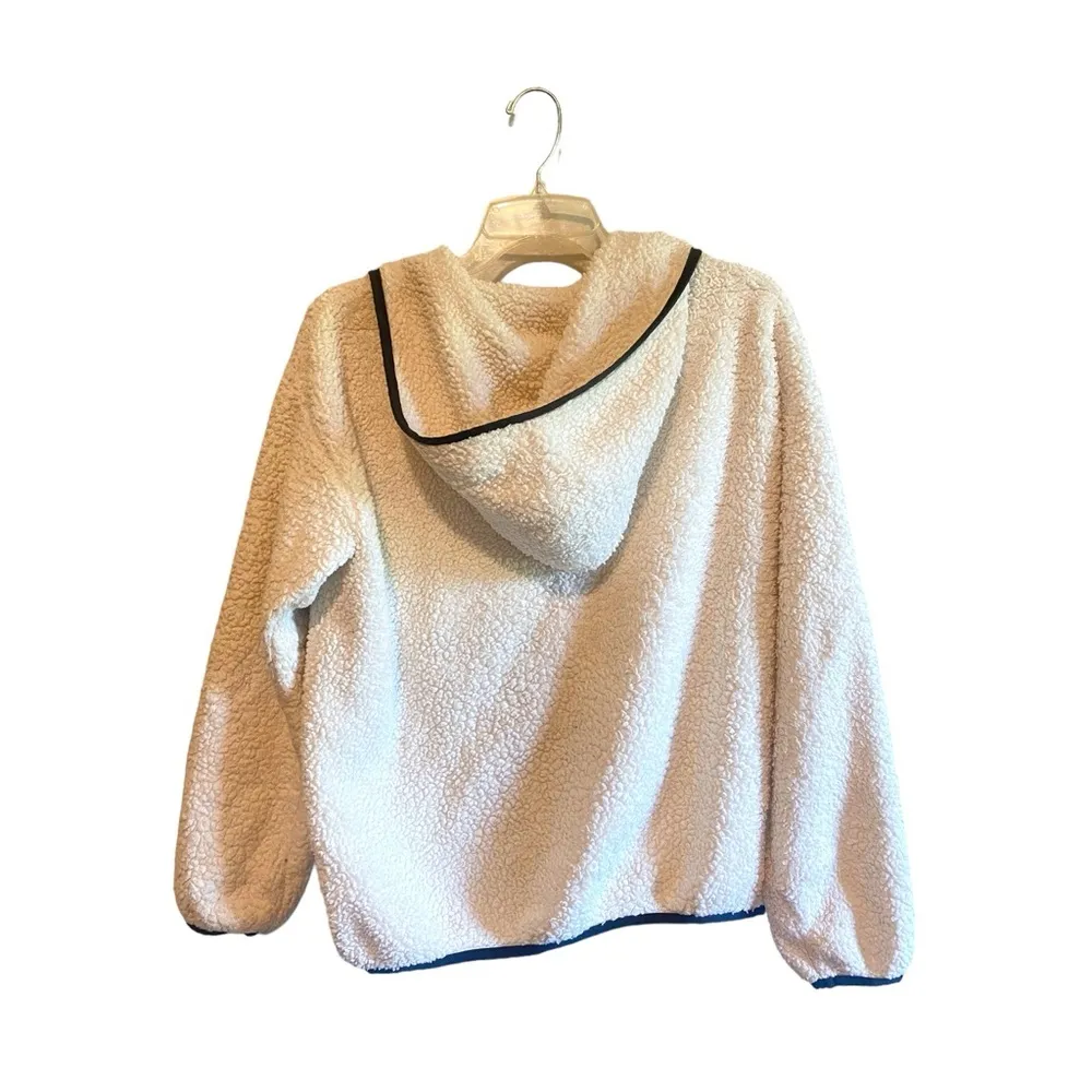 Ugg "Kadence" Cream Fleece Zip Up Hoodie Jacket Size Small - Image 4