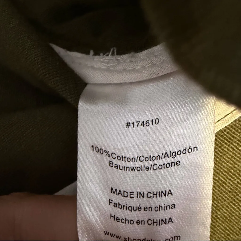 Anthropologie DOLAN ruffled utility jacket Army green size XS - Image 9