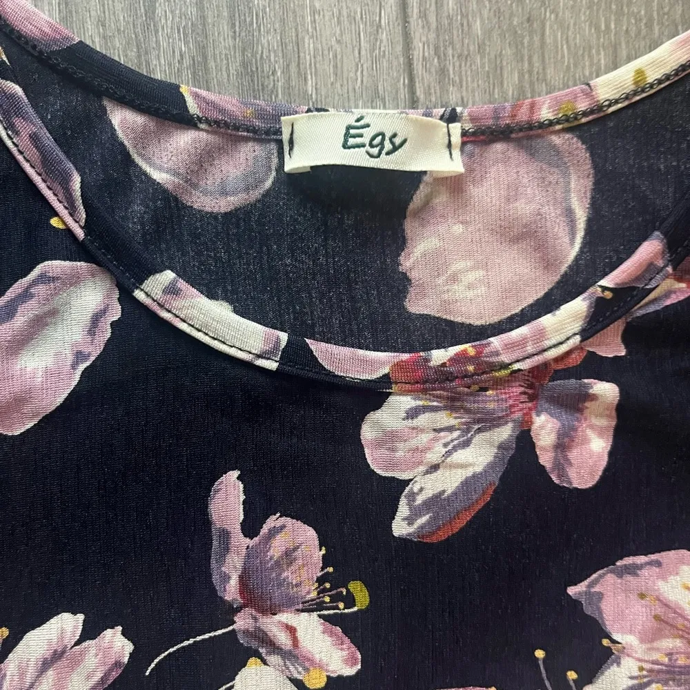 Egs by Éloges Navy Blue Floral Sleeveless Maxi Dress Size M Size M - Image 3