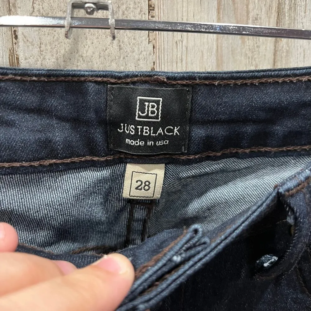 Just Black Denim USA Low Rise Skinny Jeans BP790 Size 28 Dark Wash Classic - Image 2