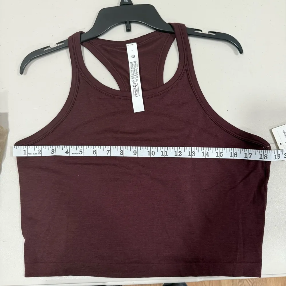 Lululemon Swiftly Tech Cropped Racerback Tank Top 2.0
Goodnight Plum Size 14 NWT - Image 6