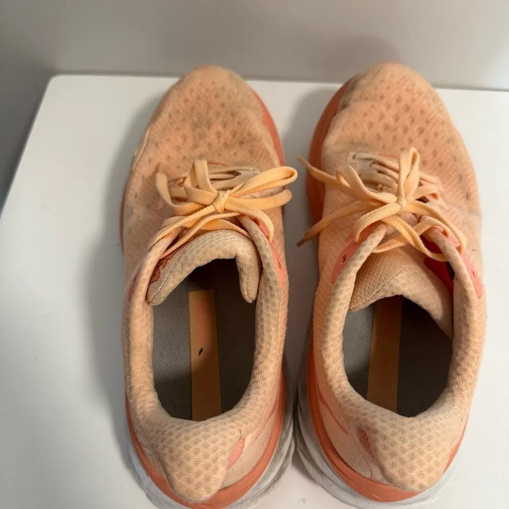 Hoka Women's‎ Clifton 8 Cantaloupe Orange Sneaker Comfort Shoe 8B - Image 10