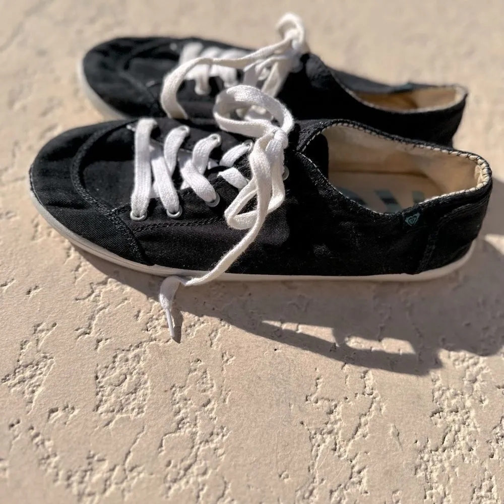 Roxy  Black Drifter Lace-Up Sneakers - Image 7