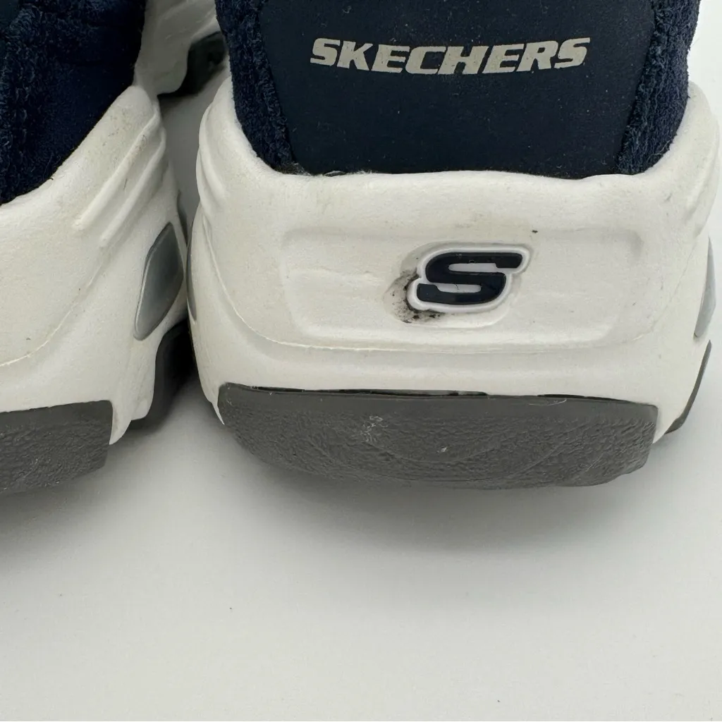 Skechers D’Lites Me Time Comfort Athletic Sneakers 11936 Navy White Womens 7.5 - Image 11