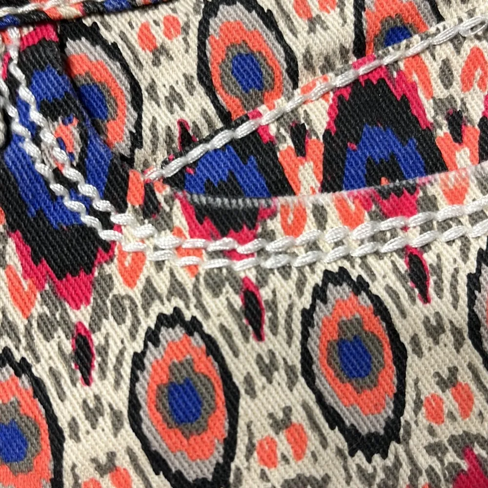 1st Kiss Shorts Denim Tribal Jean Shorts Colorful Womens 5 - Image 7