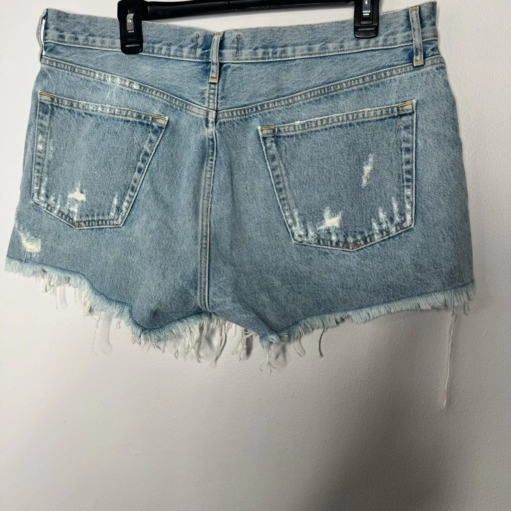 Agolde distressed Jean shorts size 32 - Image 3