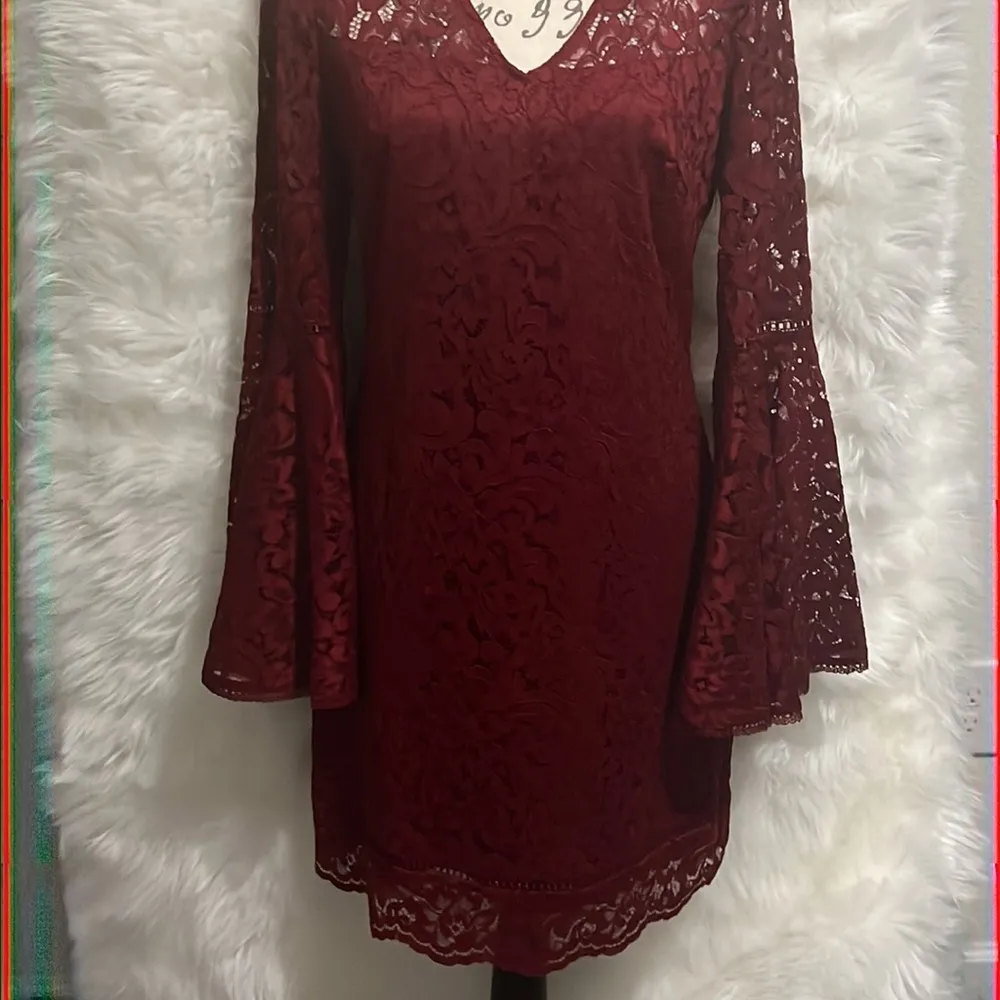 WHBM  Drama Sleeve lace dress - Image 3