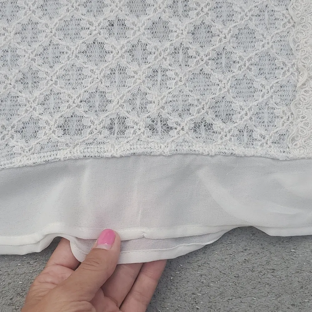 Maison Jules Lace Front Terry Sweatshirt - Image 13