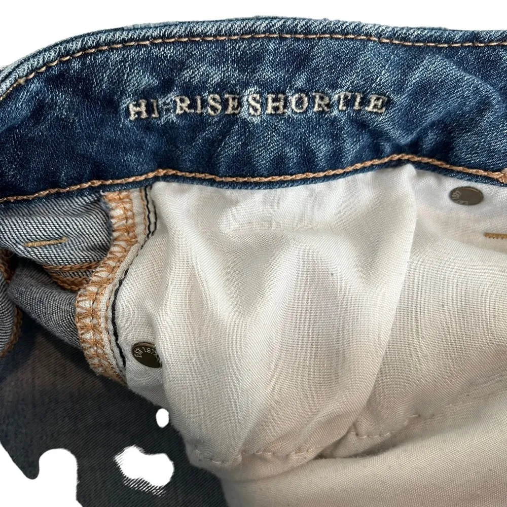 American Eagle Outfitters Next Level Stretch Distressed Hi Rise Shortie, Sz 8 - Image 11