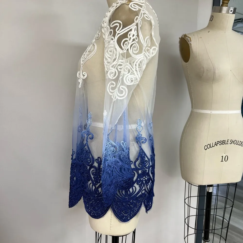 Simply Couture Dip-dye Mesh Tunic One Size - Image 5