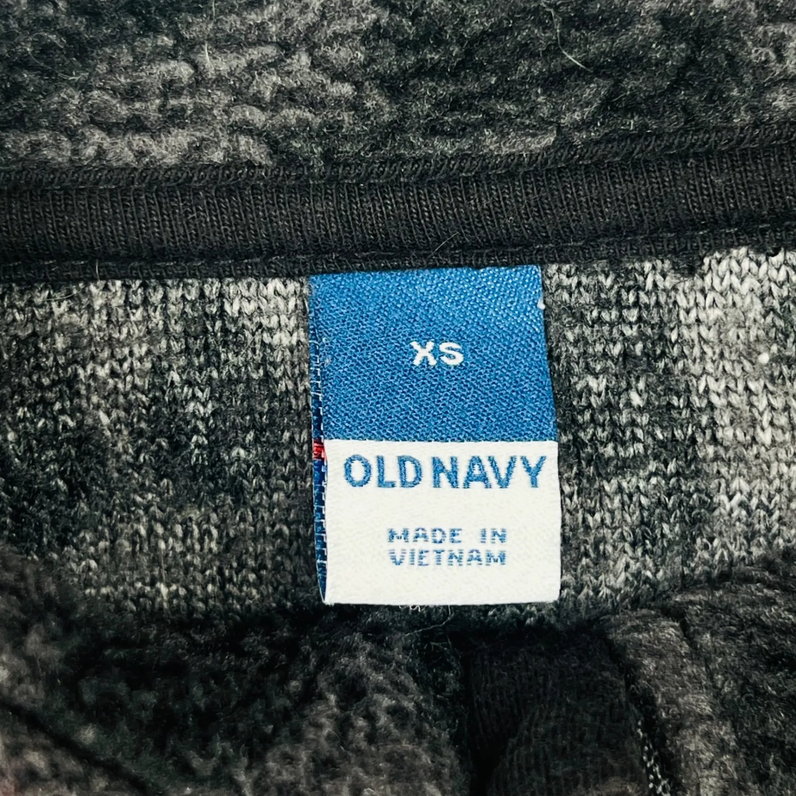 Old Navy Leopard Print Quarter‎ Zip Pullover Fleece Sweatshirt XS - Image 5