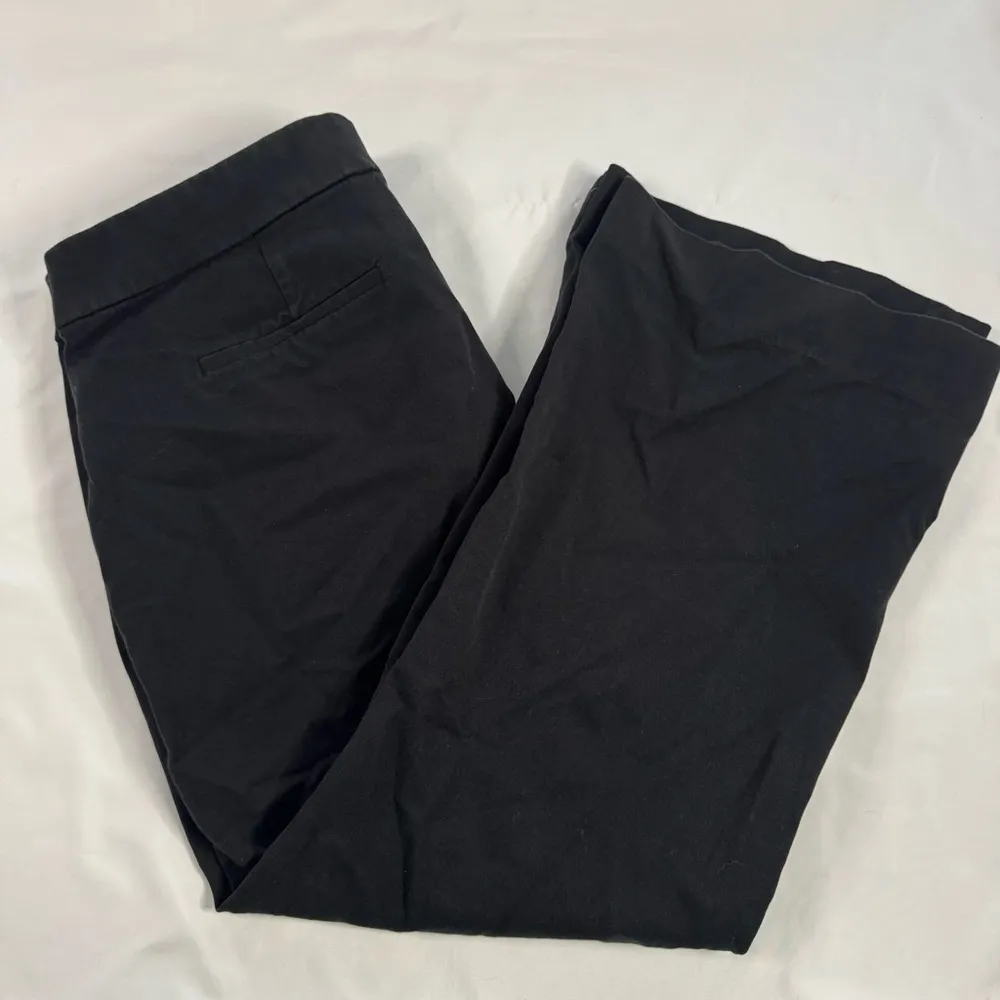J Crew Factory Kelsey Flare Pant Size 12 Black Cropped Stretch Office Minimalist - Image 3