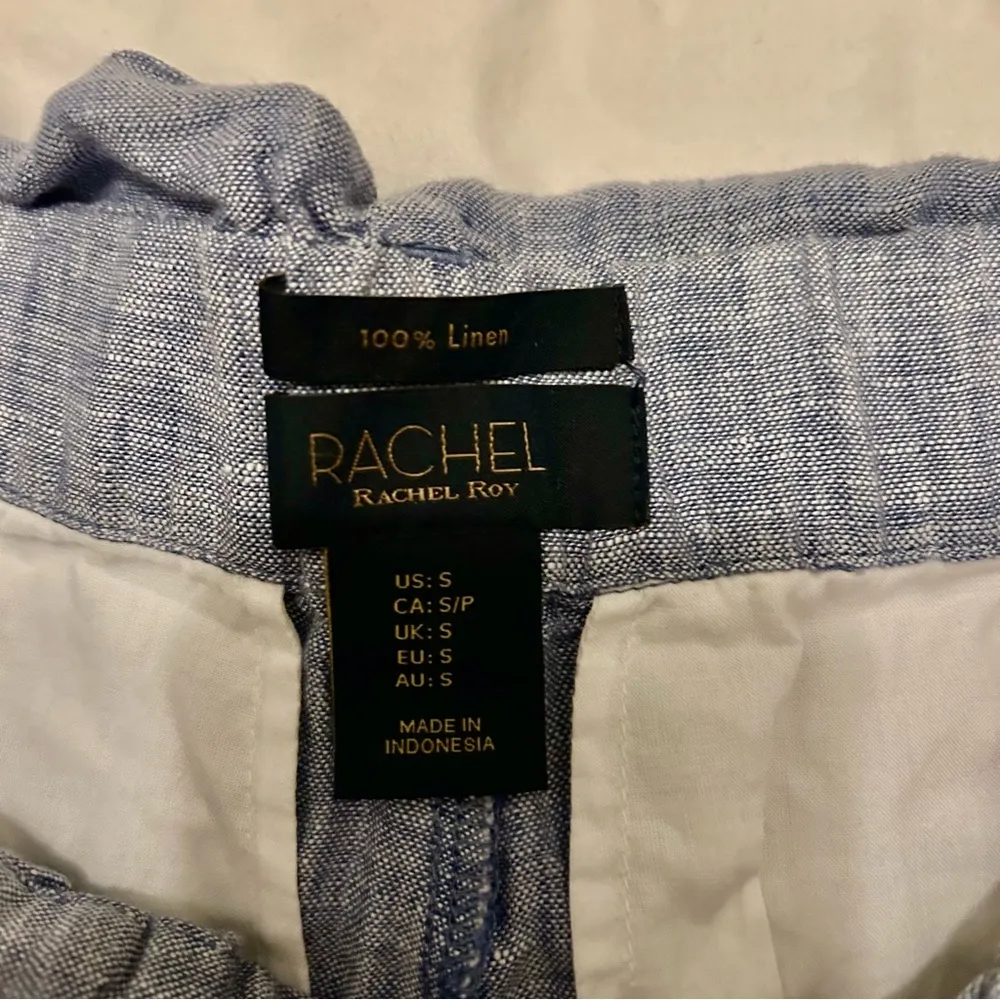 Linen Paper Bag Shorts sz S - Image 3