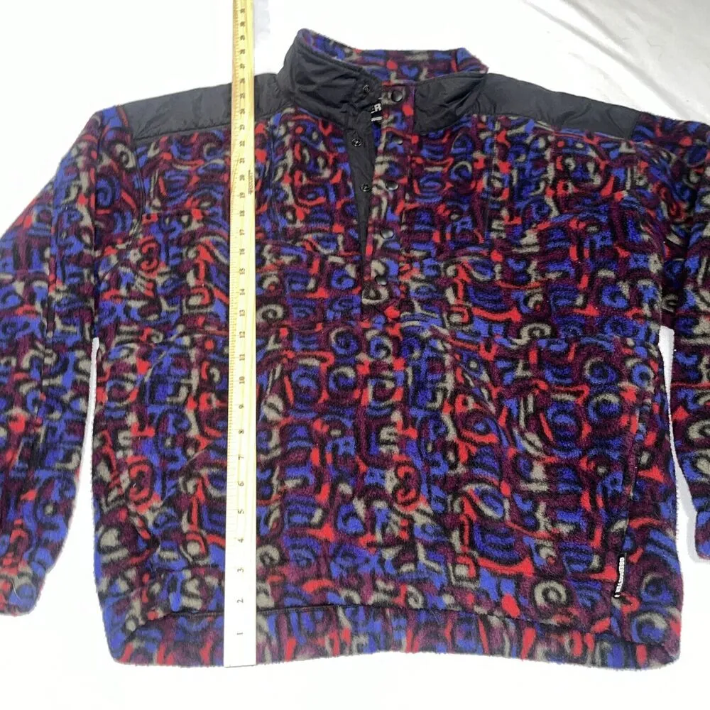 Vintage Obermeyer Ski 1/2 Button Fleece 80s Jacket Unisex Large - Image 6
