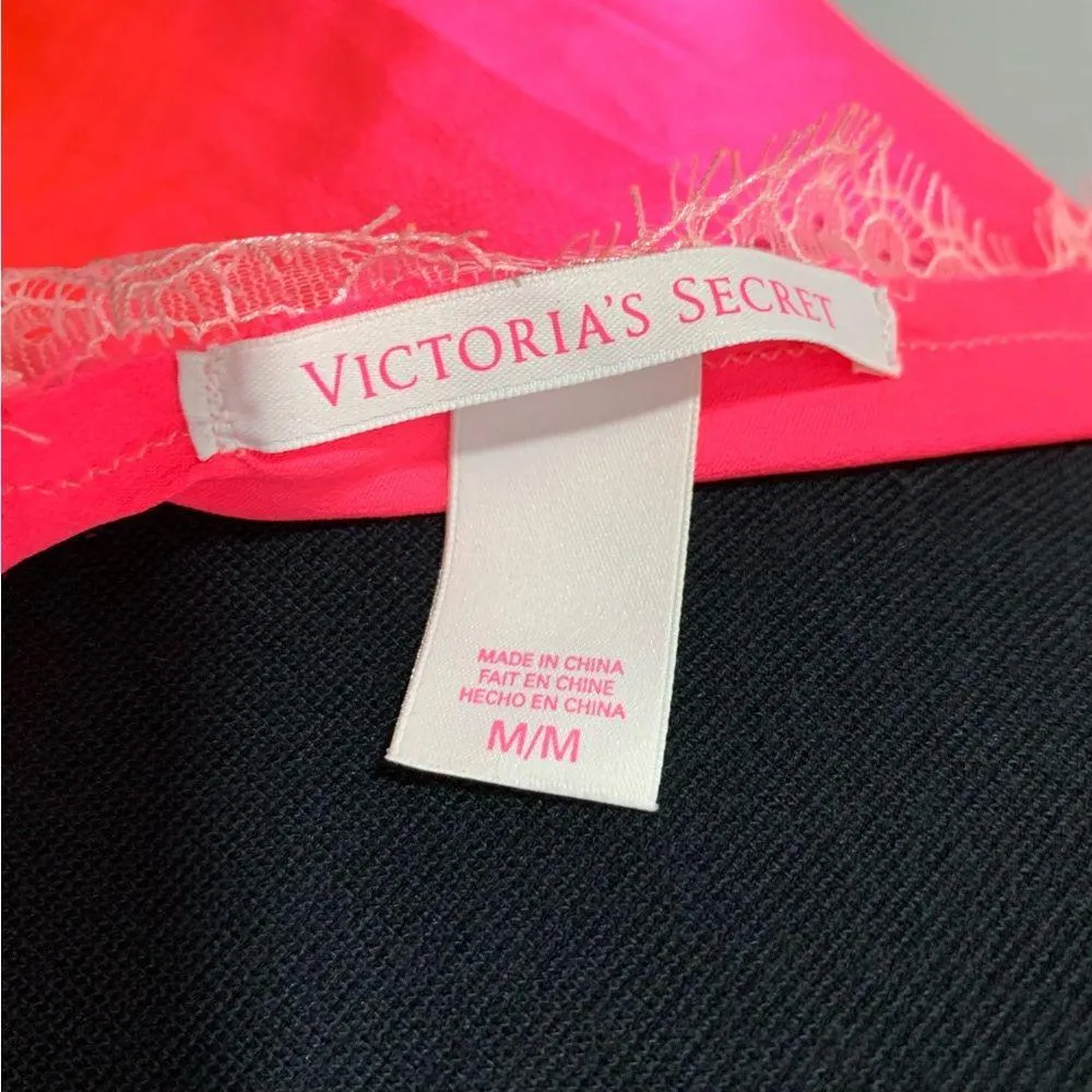 Hot Pink and Lace Victoria's Secret Babydoll Top - Image 4