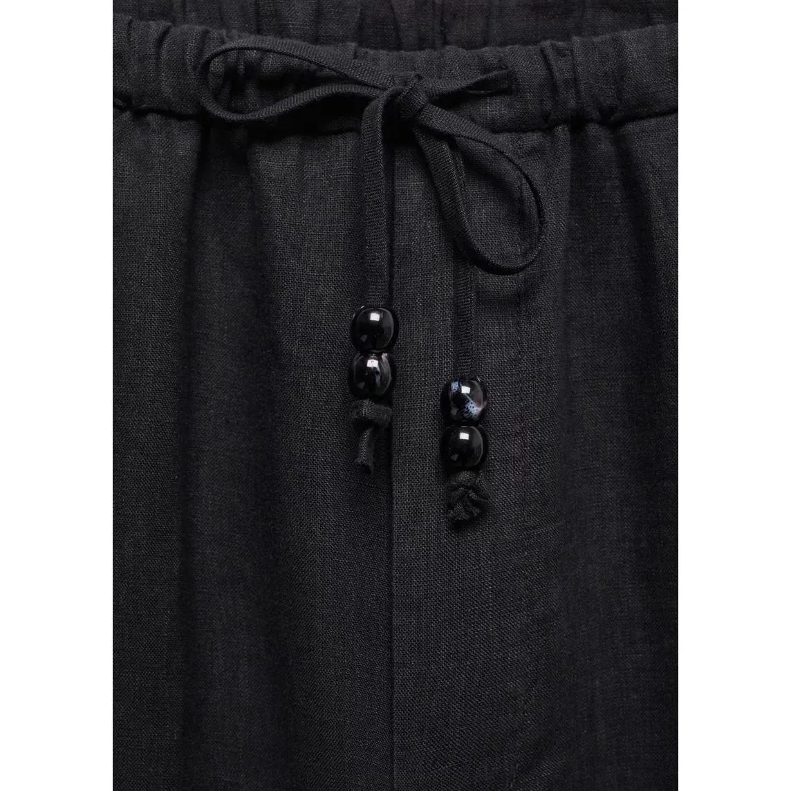 Mango 100% Linen Pants Black Size Small - Image 3