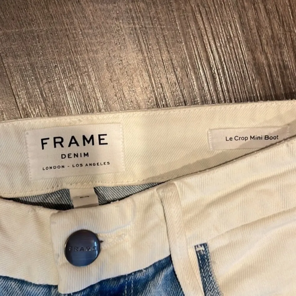 FRAME Le crop mini boot color block jeans - Image 4