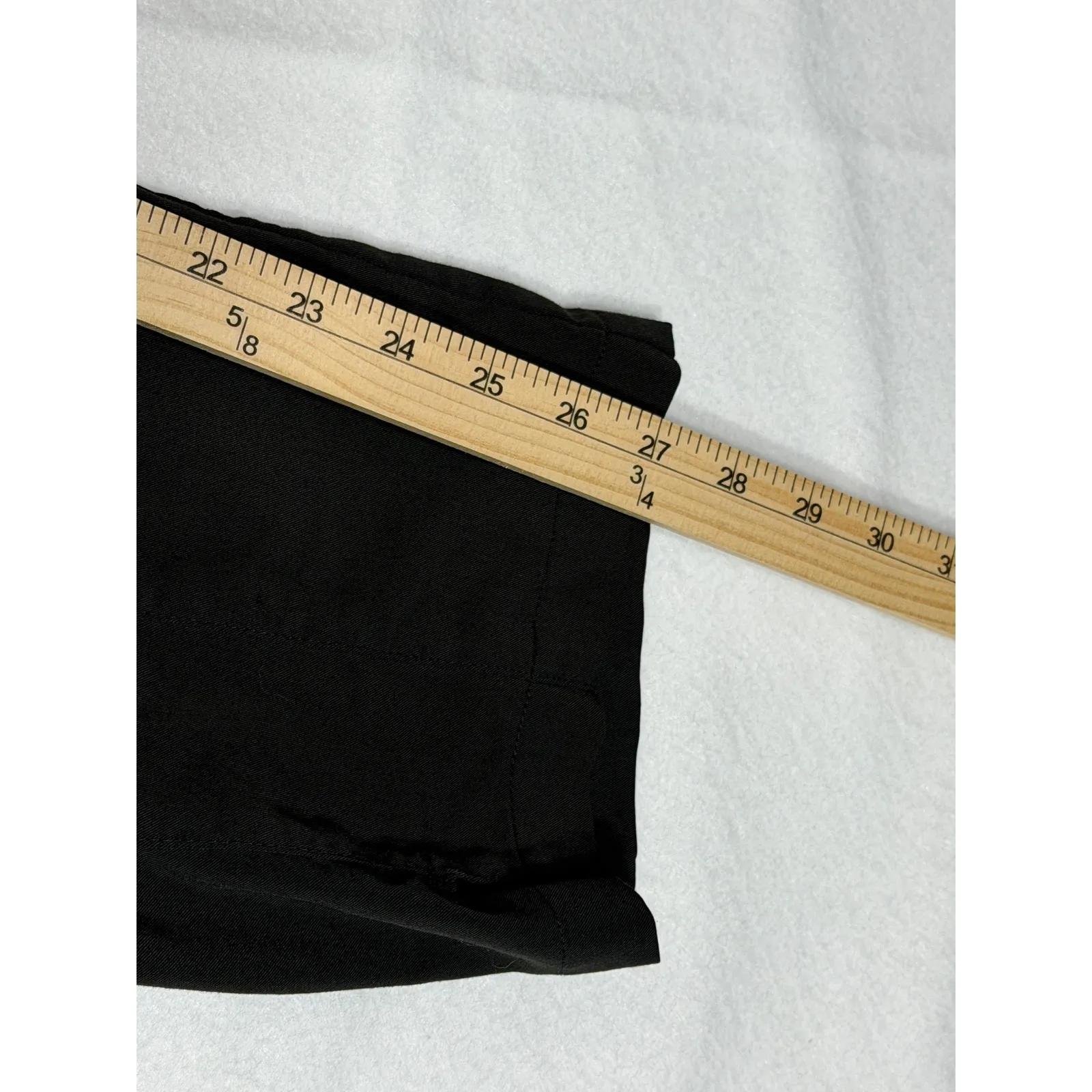 Vera Bradley Black Cargo Scrub Pants Lightweight Comfort Stretch Size LG Petite - Image 7