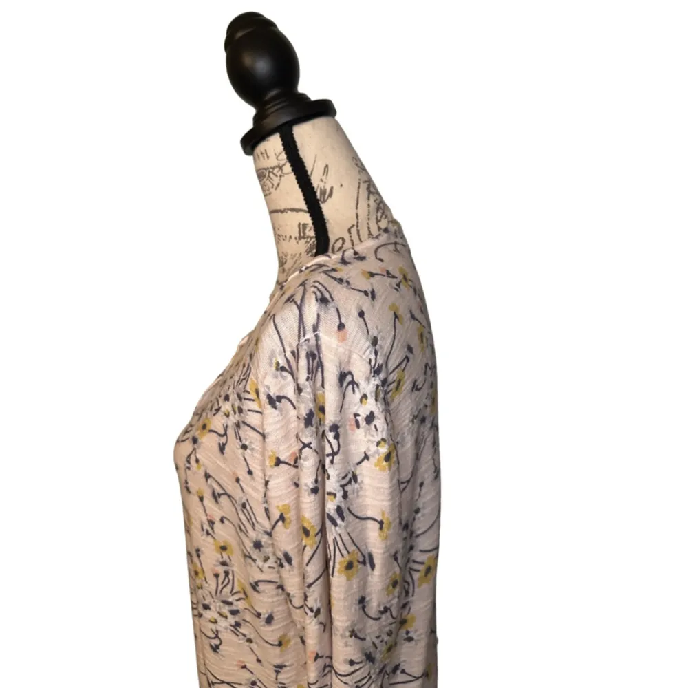 LOFT Large Light Pink Floral Cardigan - Image 5