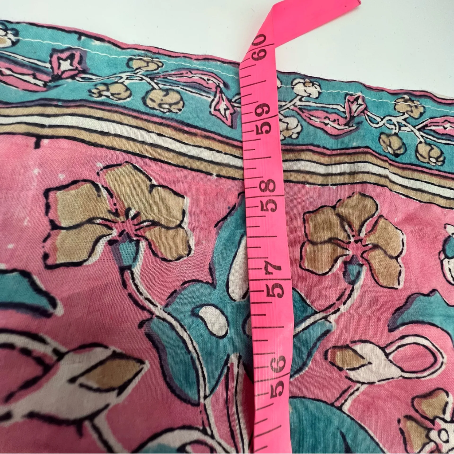 Bell by Alicia Bell Riley Silk Cotton Tapestry Maxi Dress Sz L Blue Size L - Image 7