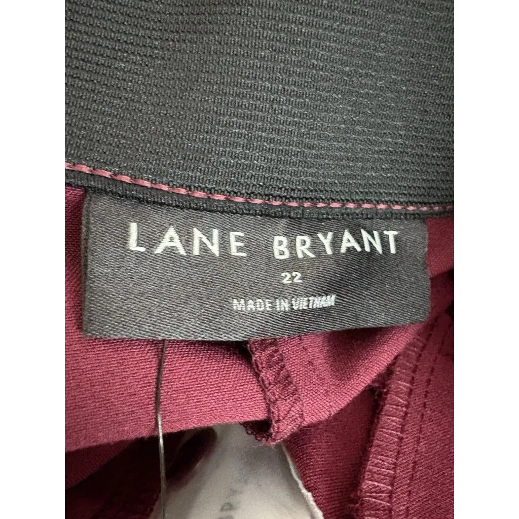 *New Lane Bryant The Perfect Drape Wide Leg Pant Womens Sz 22 High Rise Acadamia - Image 5