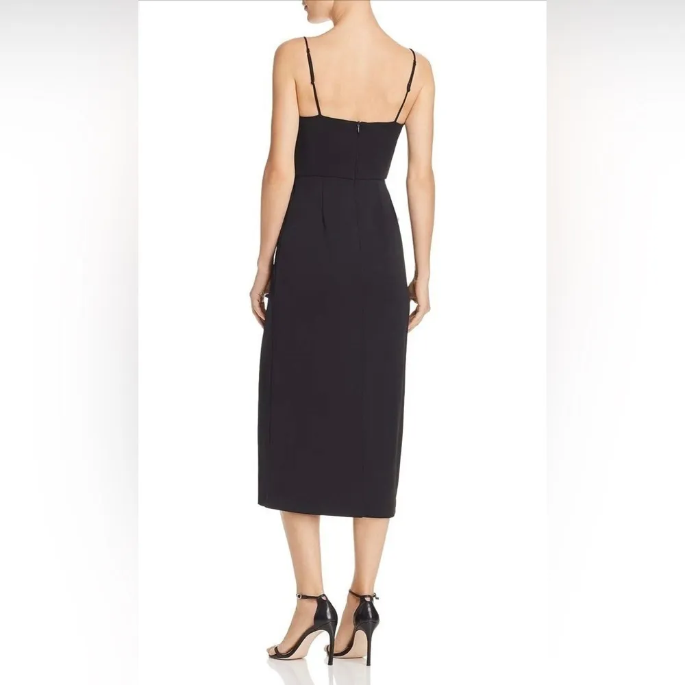 C/meo Sleeveless Midi Slip Dress Black Size M NWT - Image 3