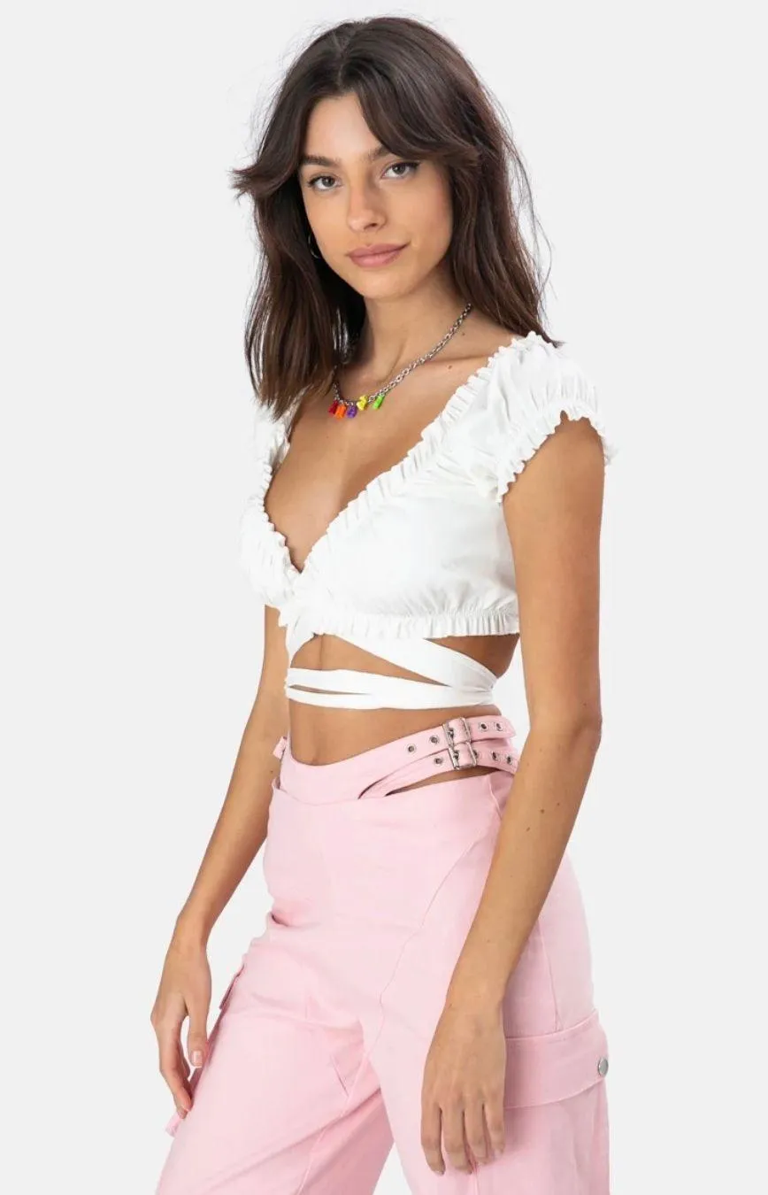 Adika White Tie Top - Image 2