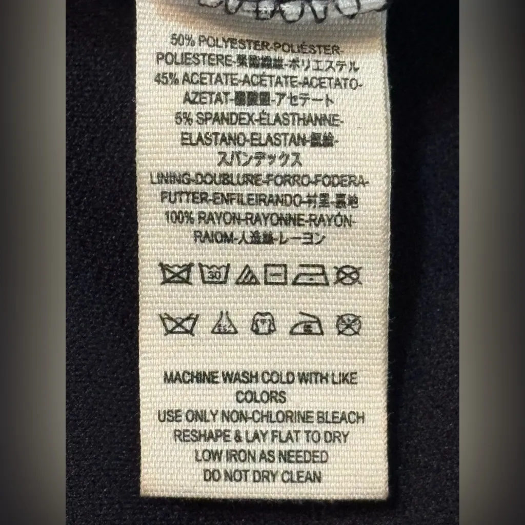 Free People black plunge dress with Statement Sleeves. Size Small - Image 9