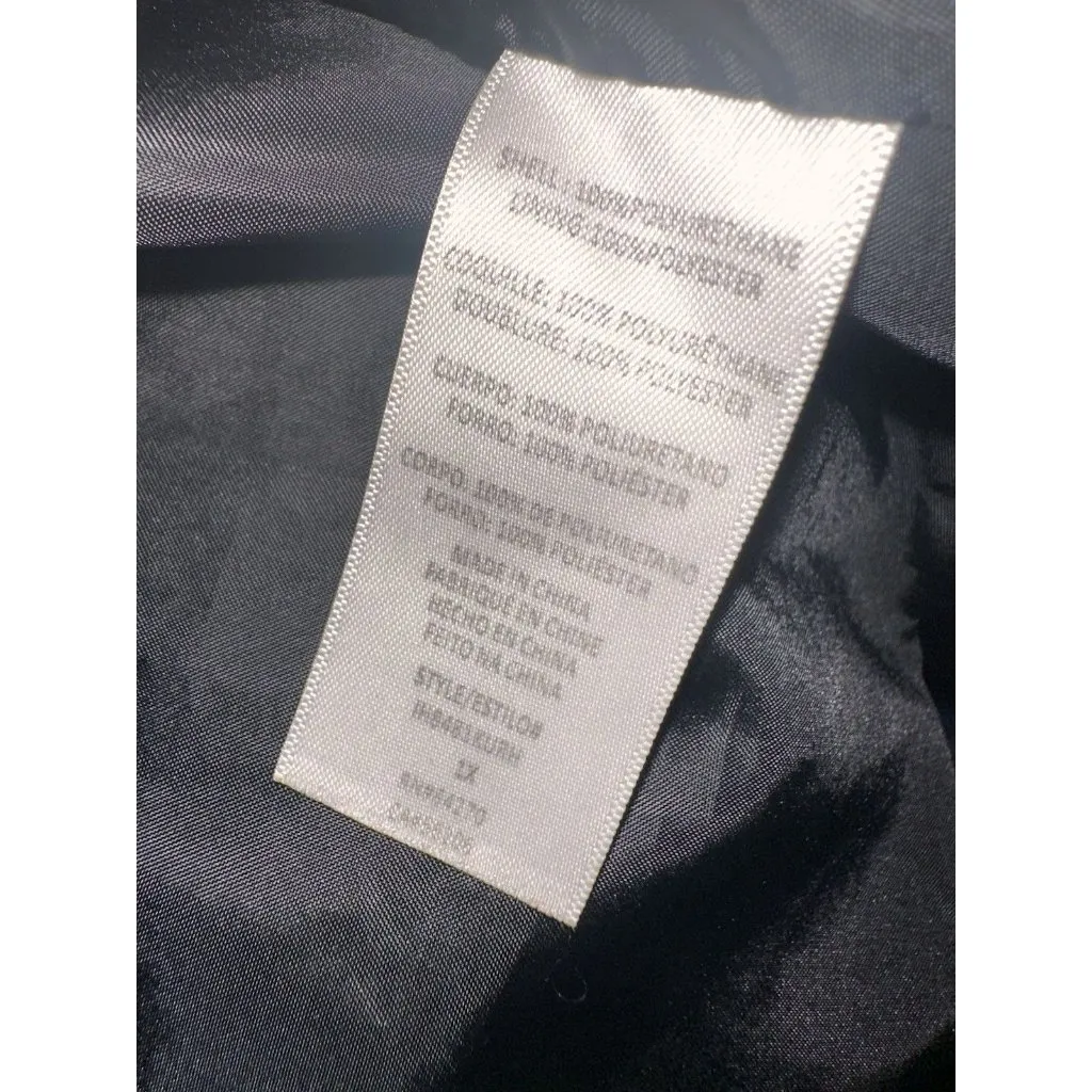 Women's Faux Leather Biker Jacket Size 1S " Just Married” David's Bridal Cute! - Image 4