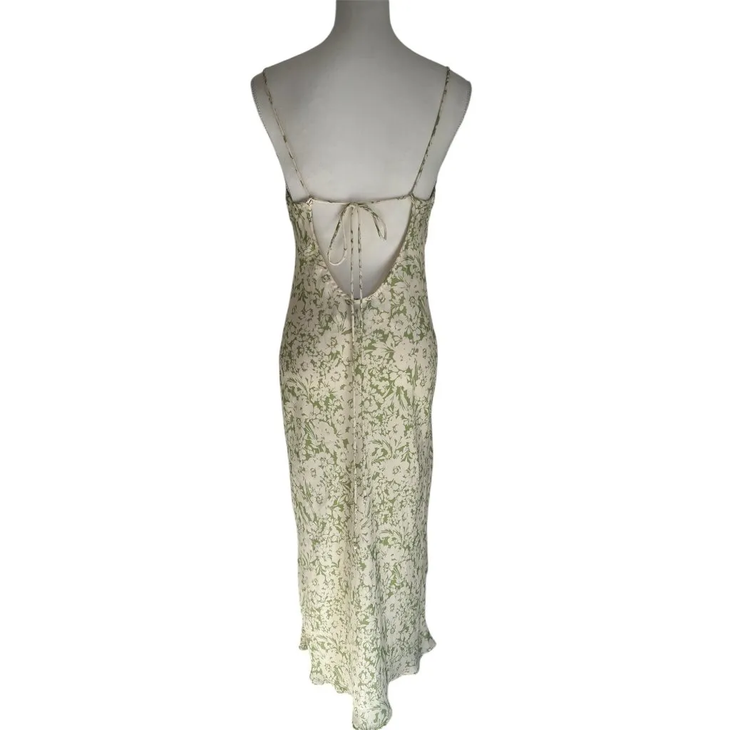 RESA Madison Dress in Bali Large New Womens Slip Midi Green - Image 6
