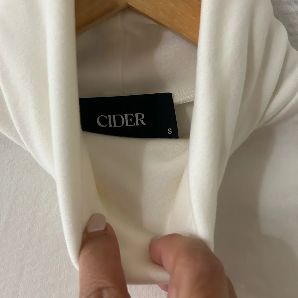 Cider Ivory Turtleneck Crop Top - Image 3