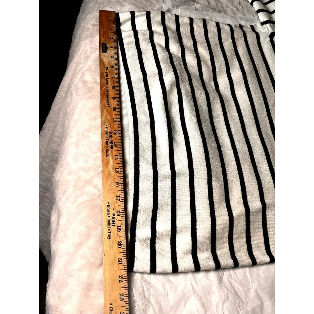 Talbots womens size 2X sweater black/cream striped Office wear, Girlboss - Image 5