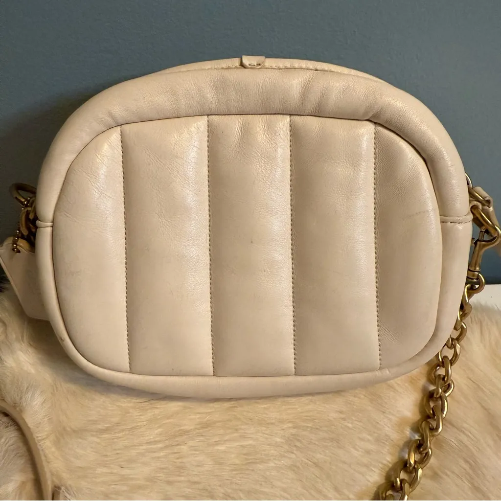 Coach Cream Small Quilted Camera Bag - Image 5