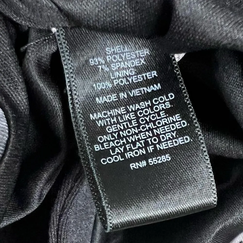 Express Black Feather Print Moto Jacket - Image 7