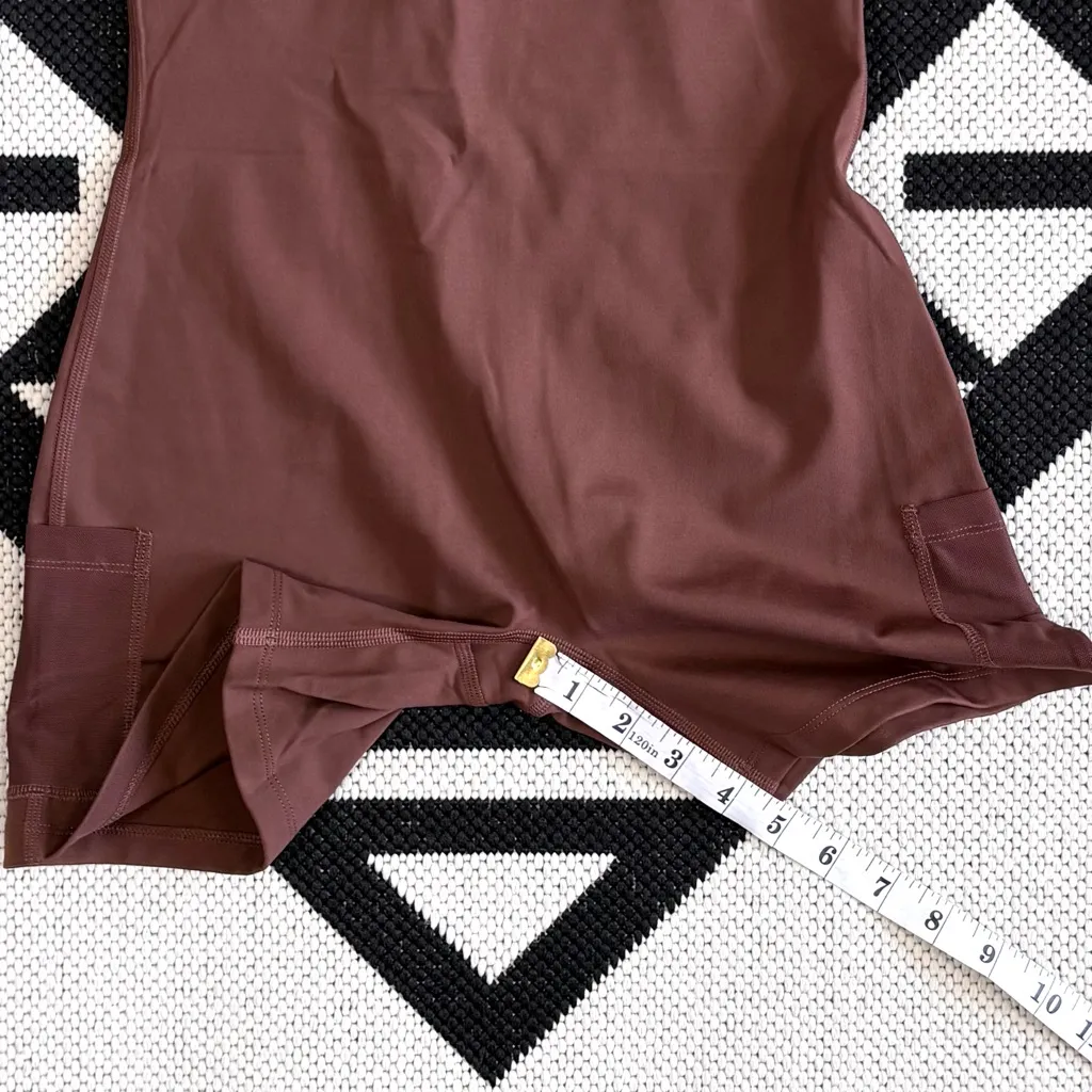 Girlfriend Collective Paloma Racerback Dress in Earth Brown - Image 11