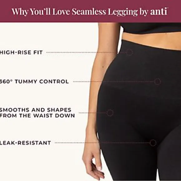 NWT NIP Anti x Proof Seamless Compression Legging Legging Size Small Black - Image 3