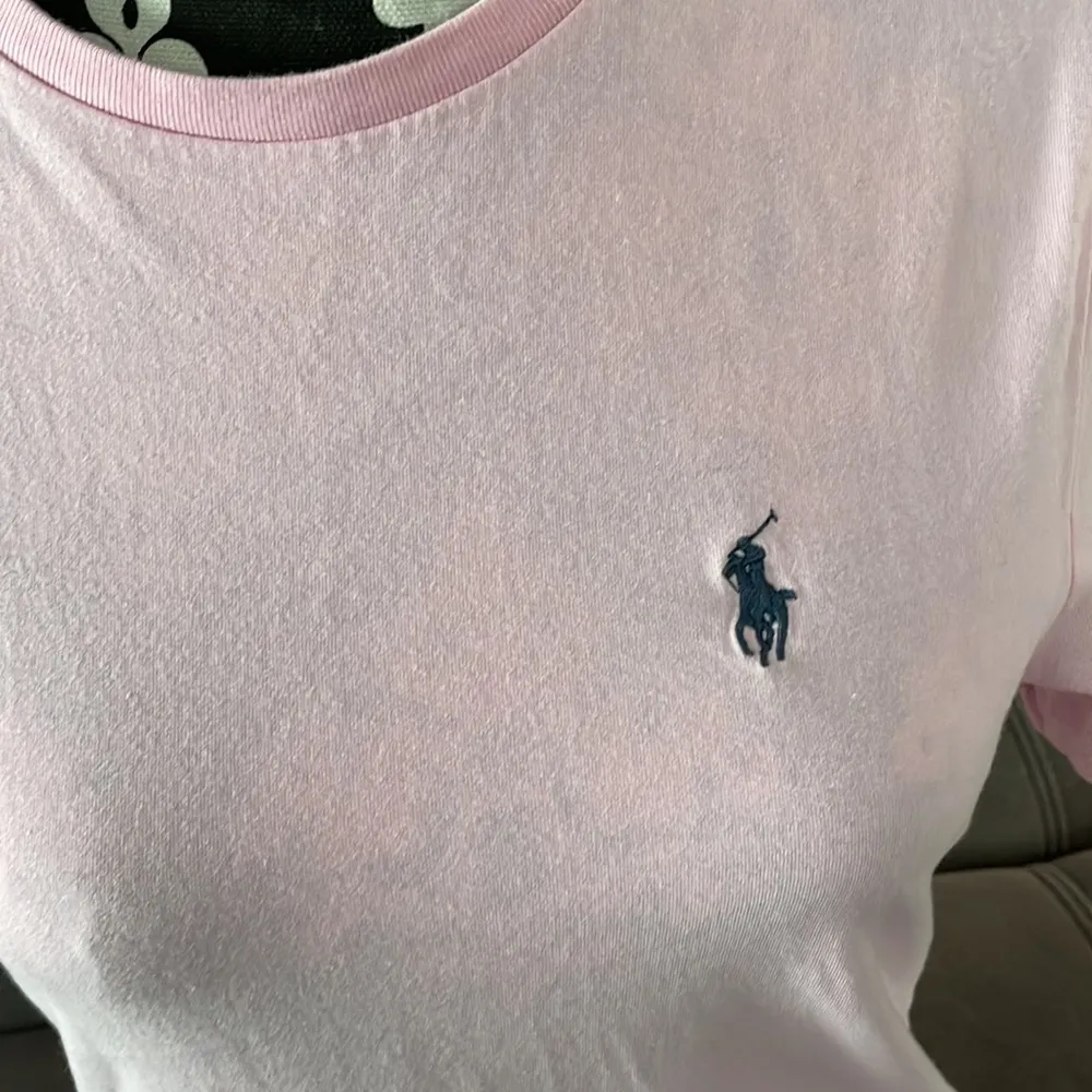 POLO RALPH LAUREN Pink T-Shirt Custom Slim Fit Size Small - Image 2