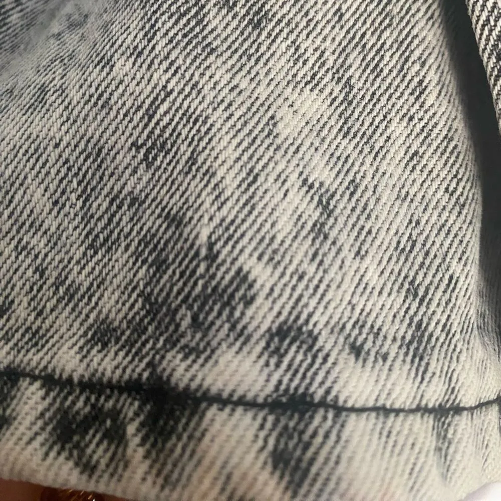 Vintage Lee white black grayish ash wash skinny denim jeans - Image 14