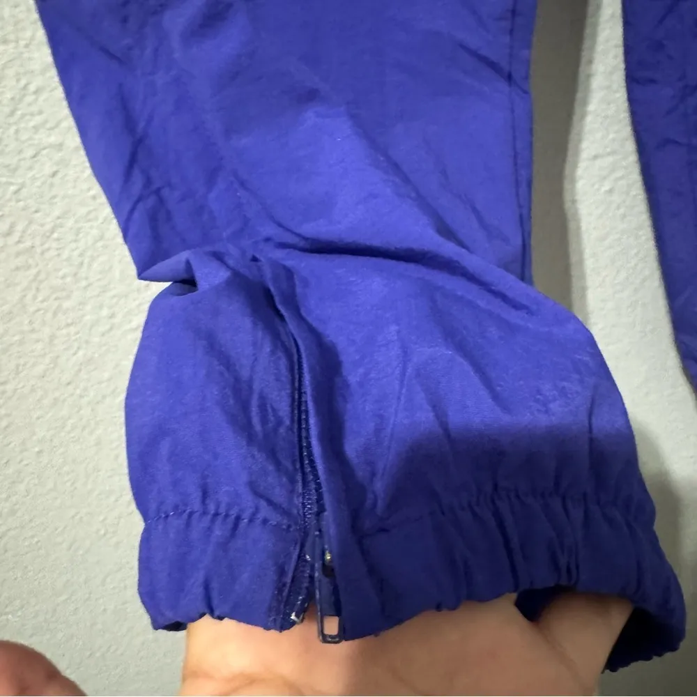 FILA Vintage Women  Purple Sweatpants Sportwear Nylon Size L Windbreaker - Image 5