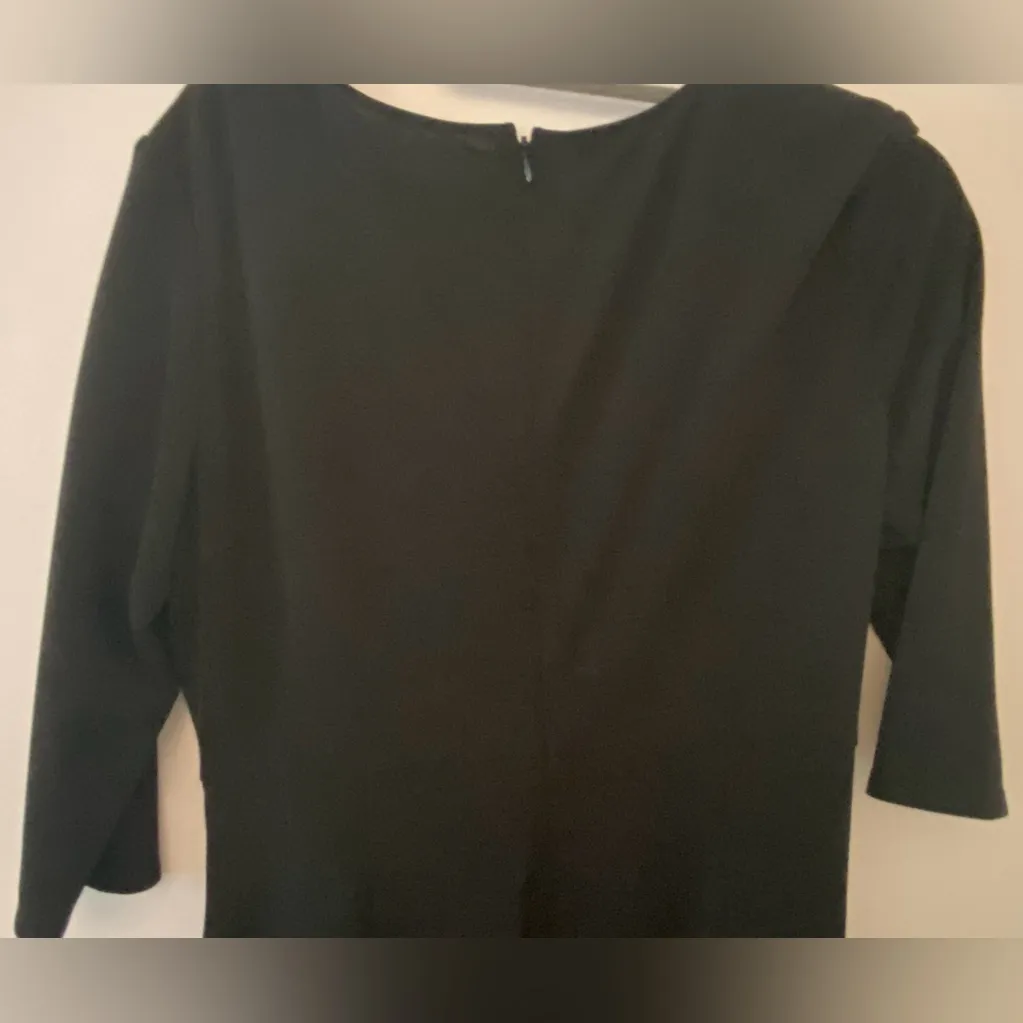 Jones New York 3/4 Sleeve Little Black Dress Women's Sz 14 - Image 6