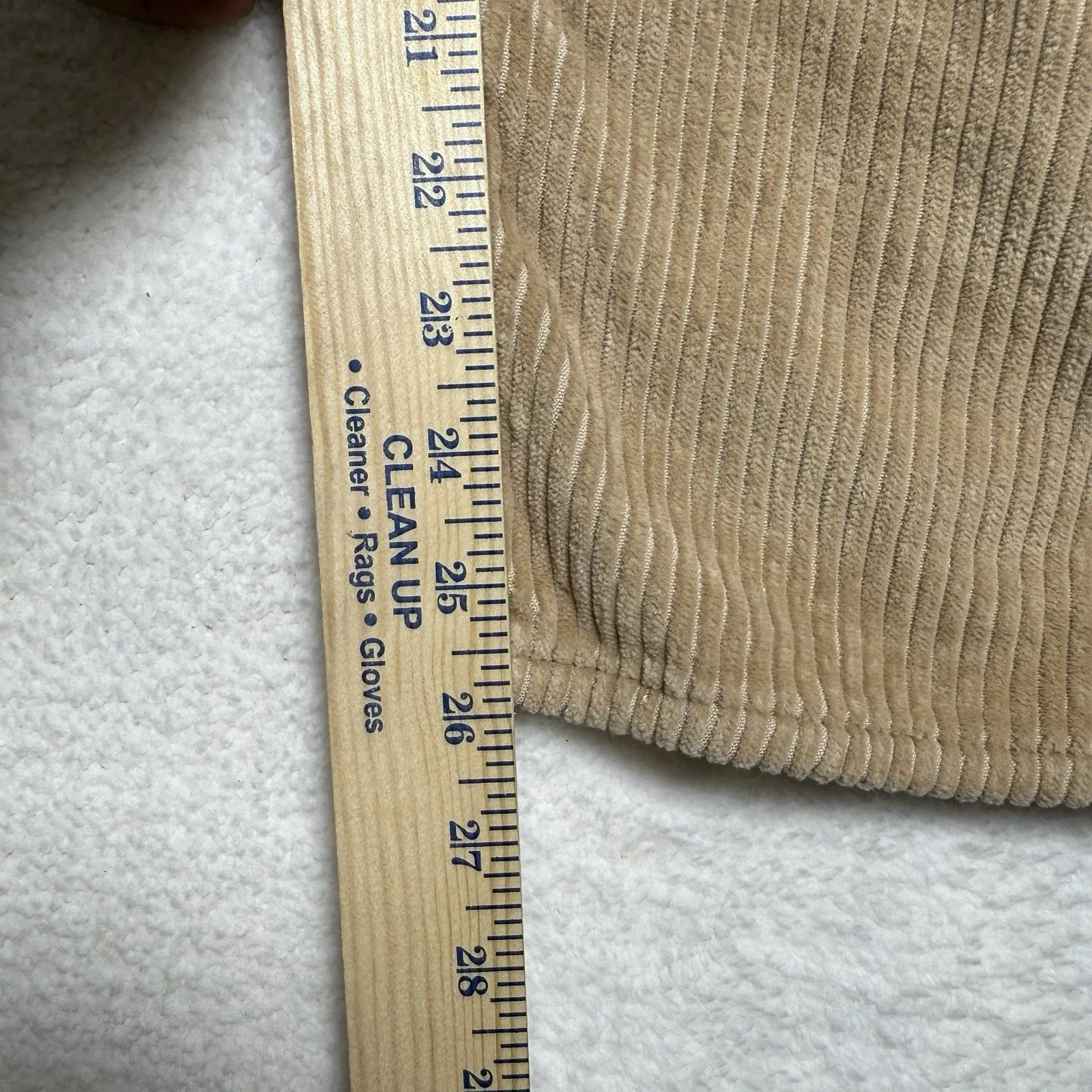 Levi's Premium Womens Ribcage Straight Ankle Corduroy Pants Size 26 Brown Tan - Image 7