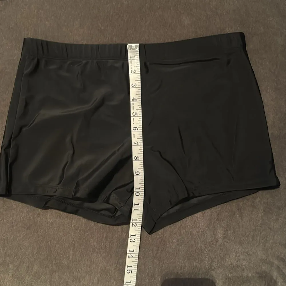 Women’s 2 Piece Swimsuit Black and White Floral Design Tankini Size 12 NEW - Image 9