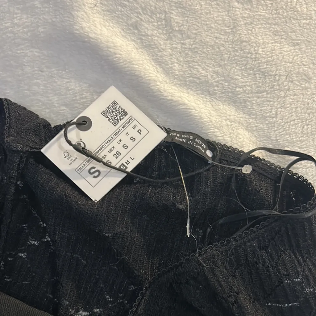 NWT ZARA BLACK SHEER LACE‎ ROMPER - Image 5