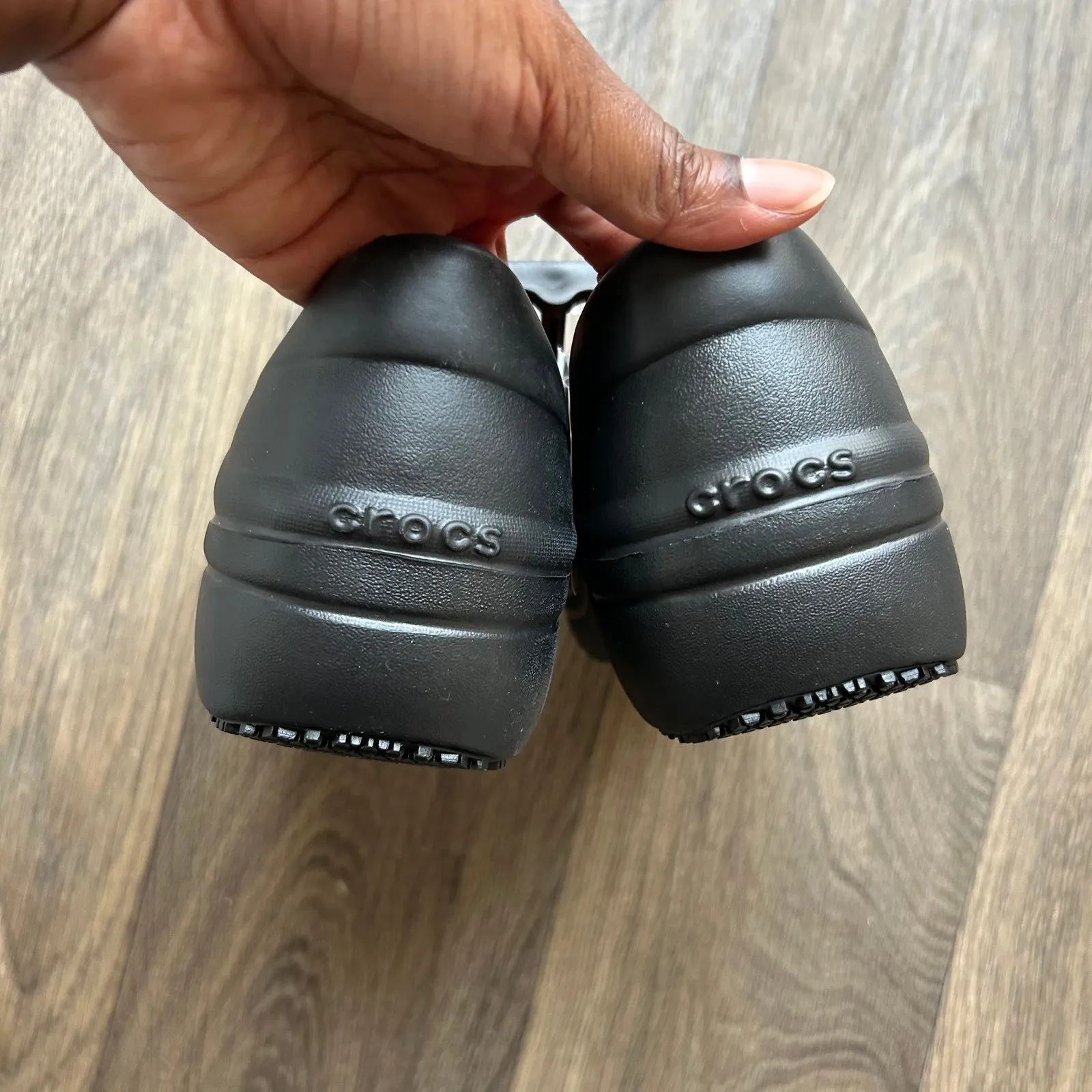 Crocs Black Neria Pro II Work Clog Size 8 - Image 4