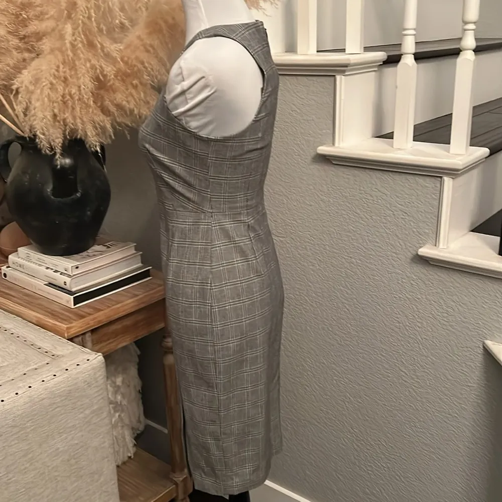 GLEN PLAID SPORTIF SHEATH DRESS PETITE SIZE 0 - Image 4