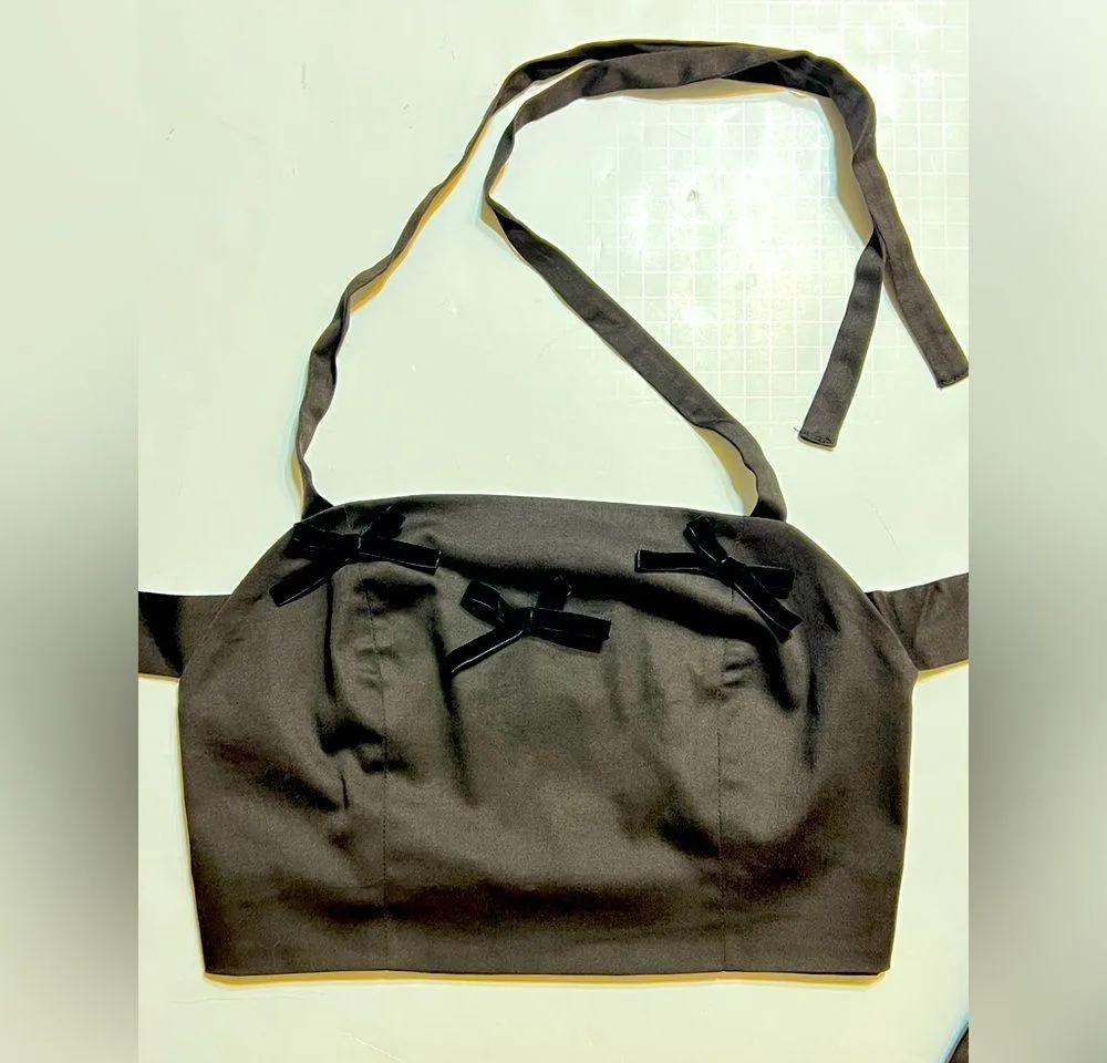 NWT Zemeta Ribbon Halter top, size XS Brown - Image 5