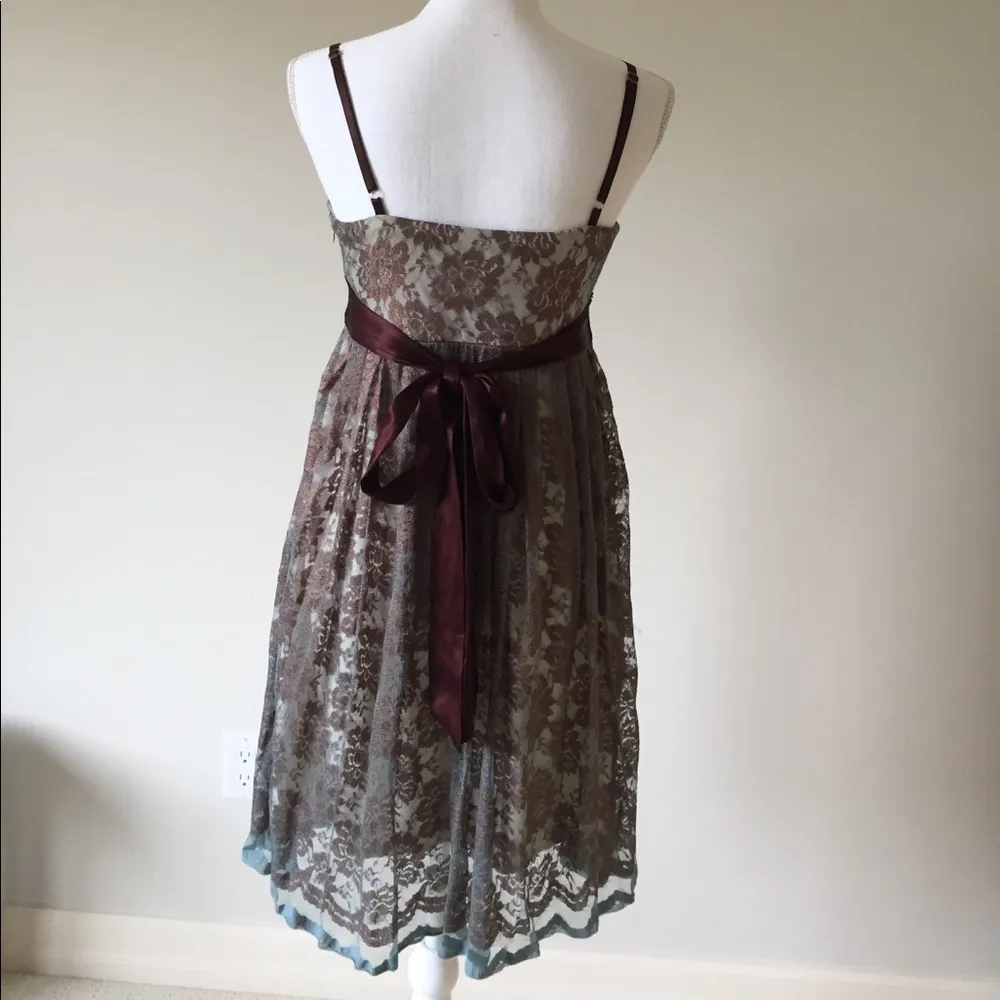 Necessary Objects Dress with blue and brown floral print - Image 84