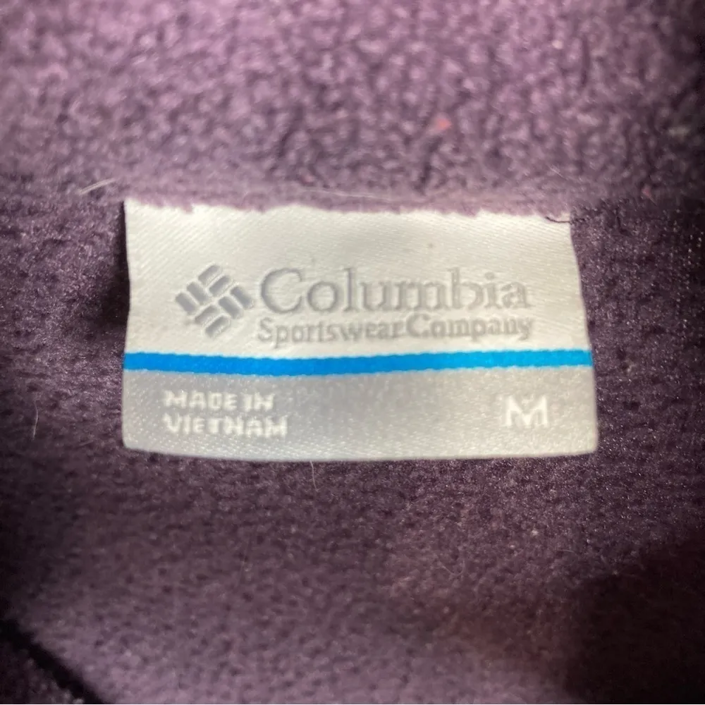 Columbia dark purple fleece jacket‎ size medium - Image 3