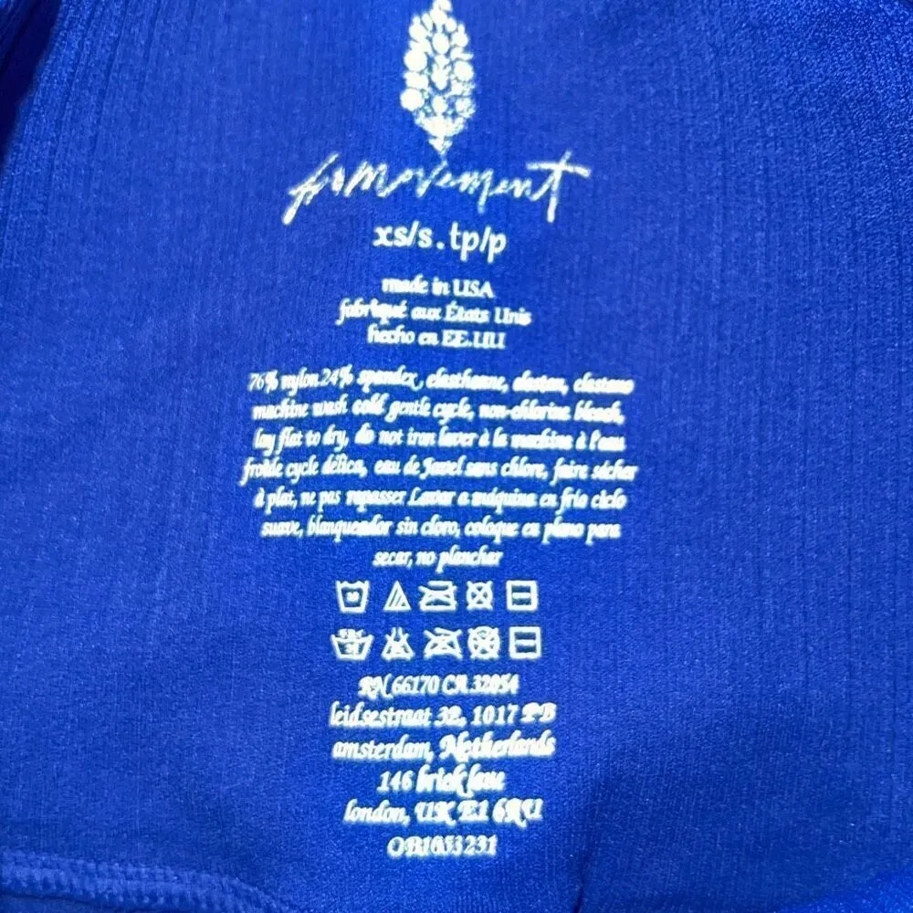 Free People Womens Good Karma Leggings Indigo Blue‎ Stone XS/Small NWT - Image 7