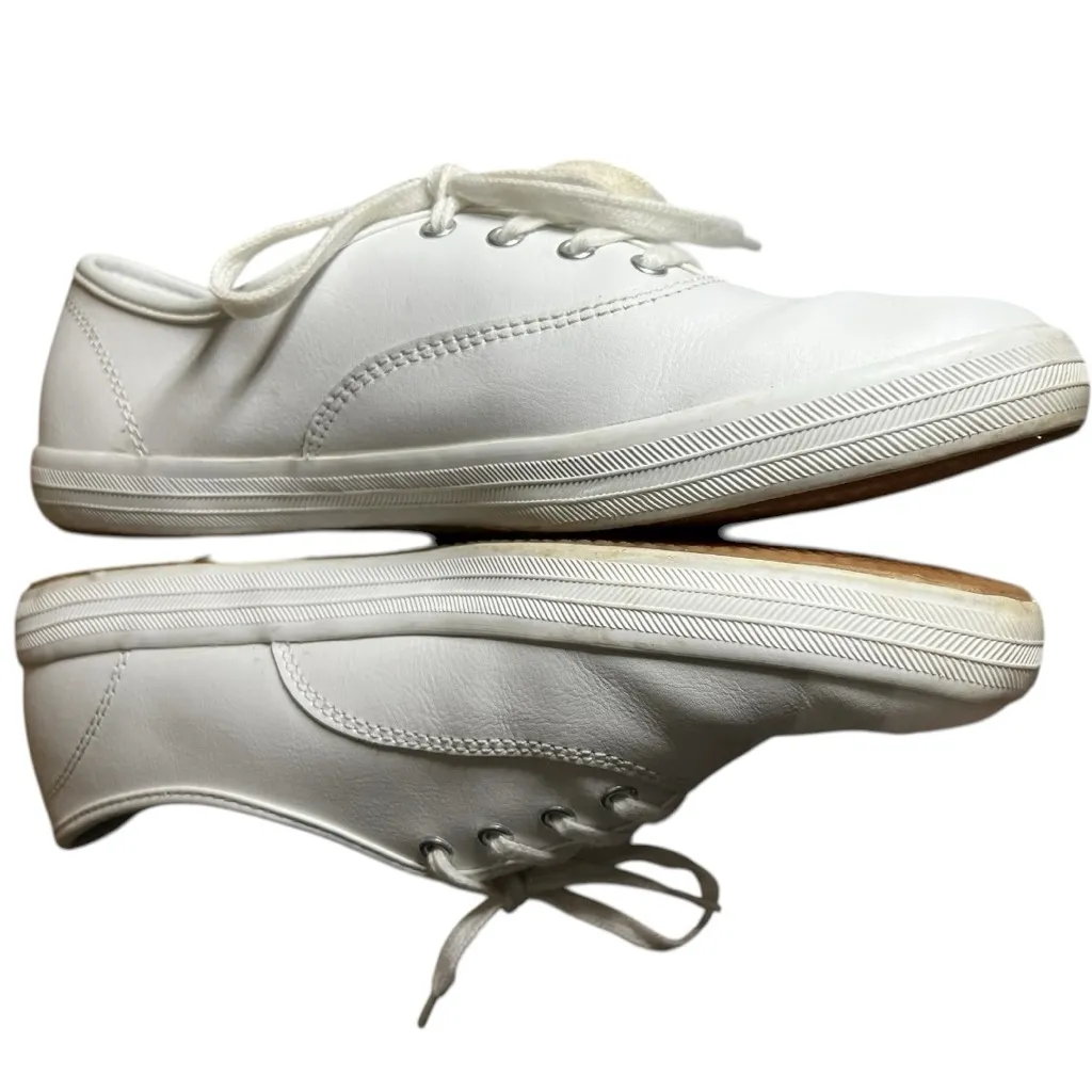Keds Champion Originals Leather Lace Up White Size 8 - Image 2
